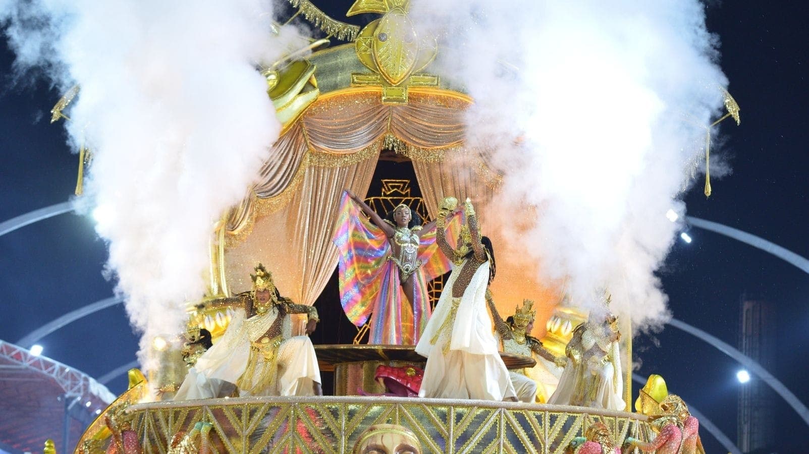 Mocidade Alegre no desfile do Grupo Especial 2026 em SP