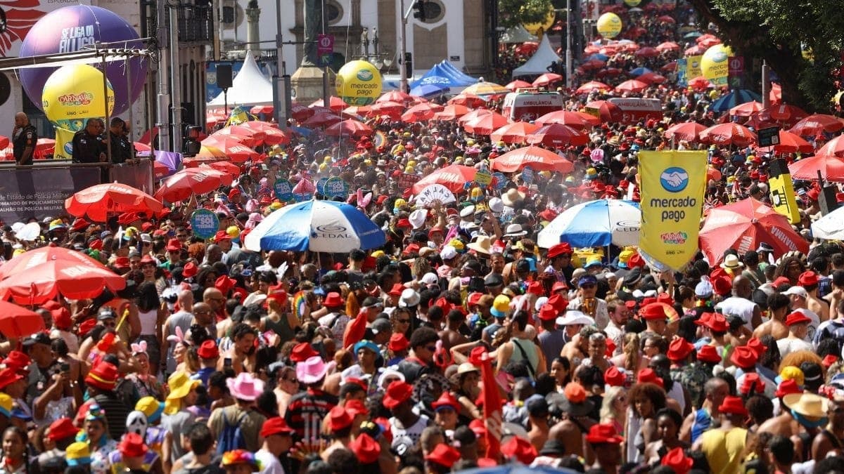 Bloco Cordão da Bola Preta, no centro do Rio de Janeiro
