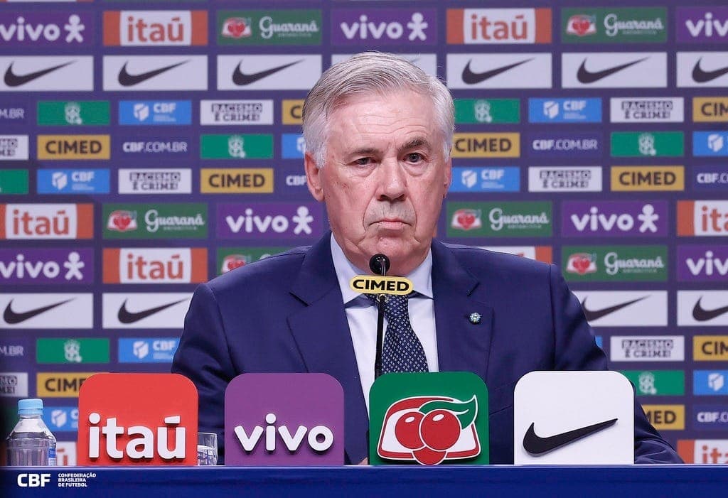 Carlo Ancelotti, treinador da Seleção Brasileira