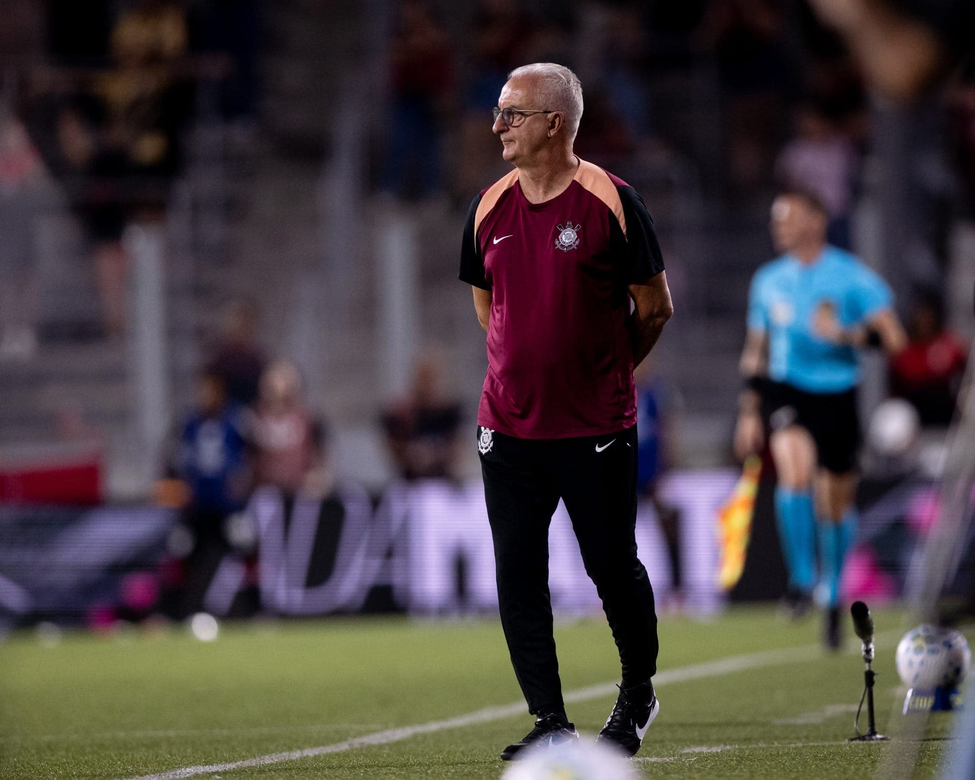 Dorival Júnior, técnico do Corinthians, durante a vitória sobre o Athletico-PR