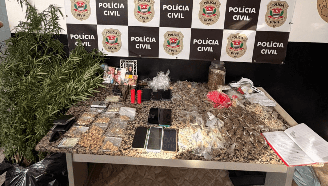 Sete quilos de maconha, crack e armas de fogo foram apreendidos na ação