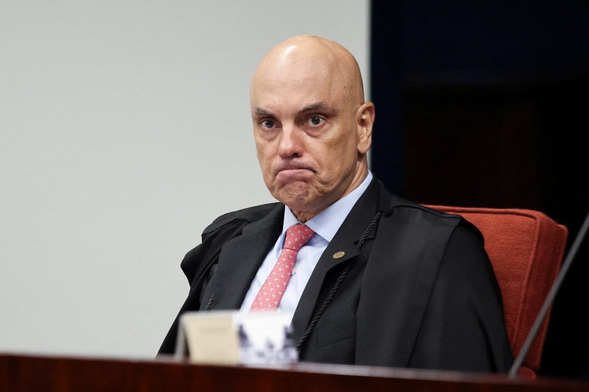 Alexandre de Moraes durante julgamento dos mandantes da morte de Marielle Franco no STF