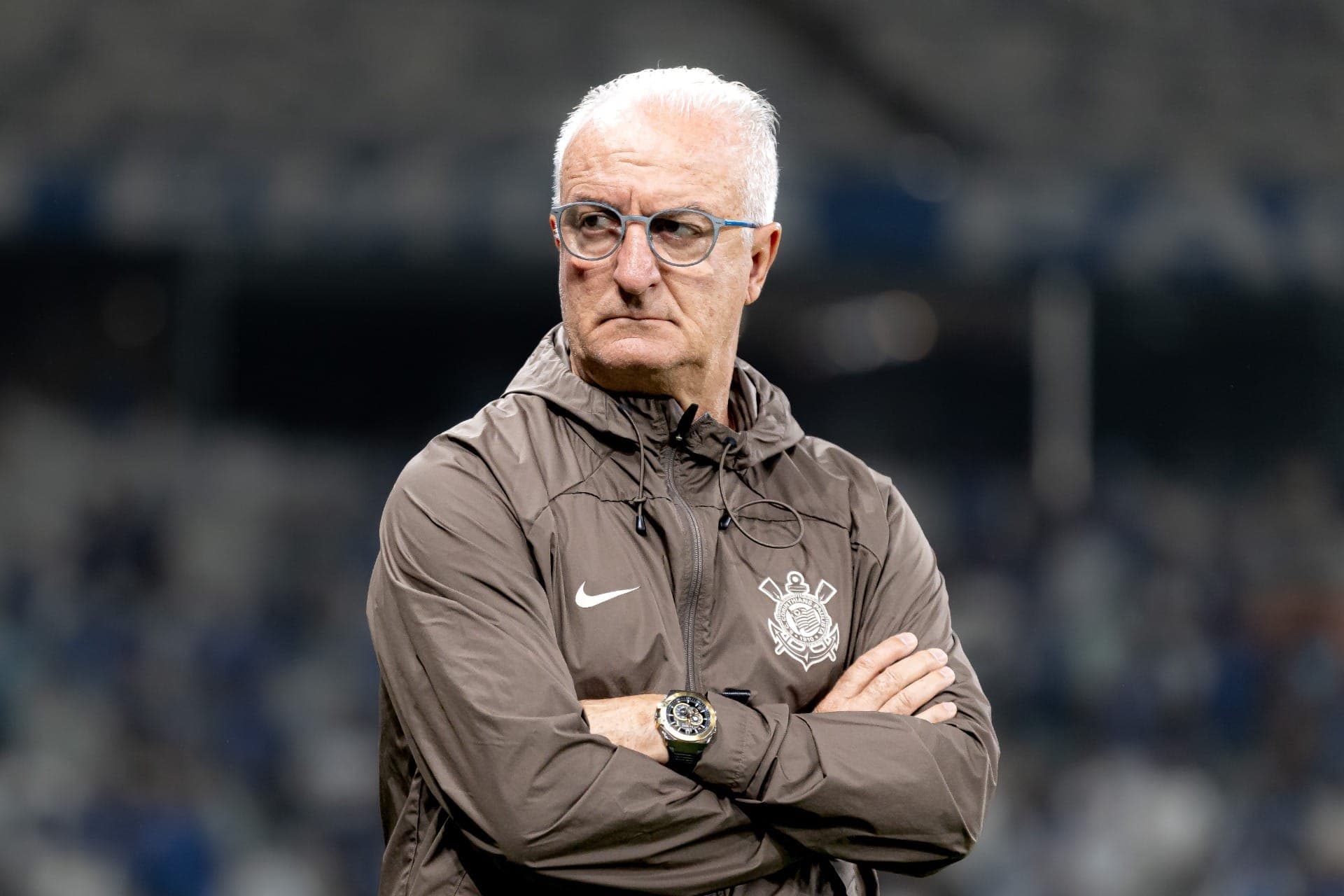 Dorival Júnior, técnico do Corinthians, em empate contra o Cruzeiro, no Mineirão
