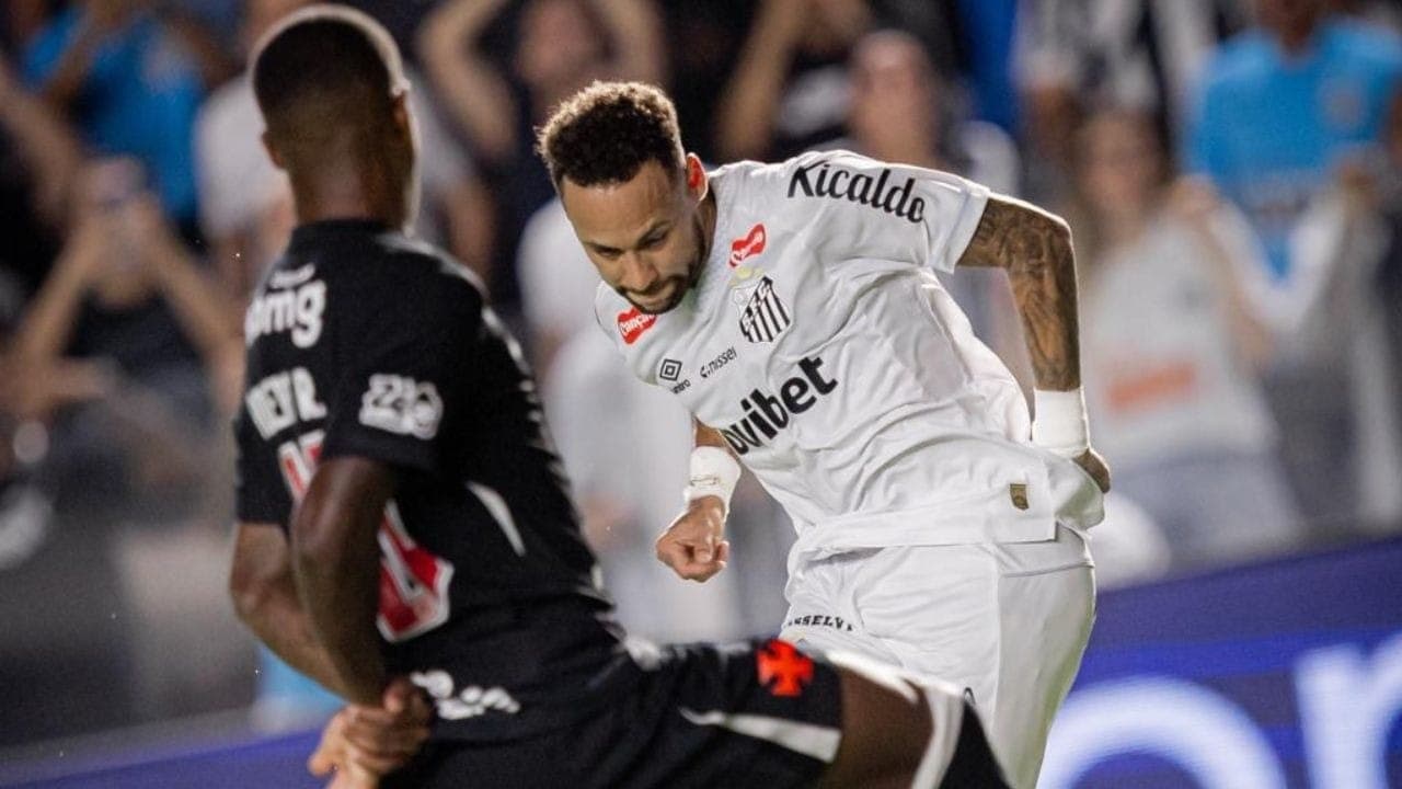 Neymar durante Santos x Vasco