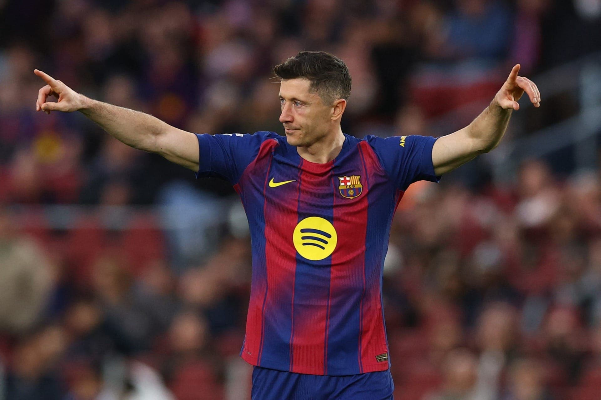 Lewandowski, atacante do Barcelona