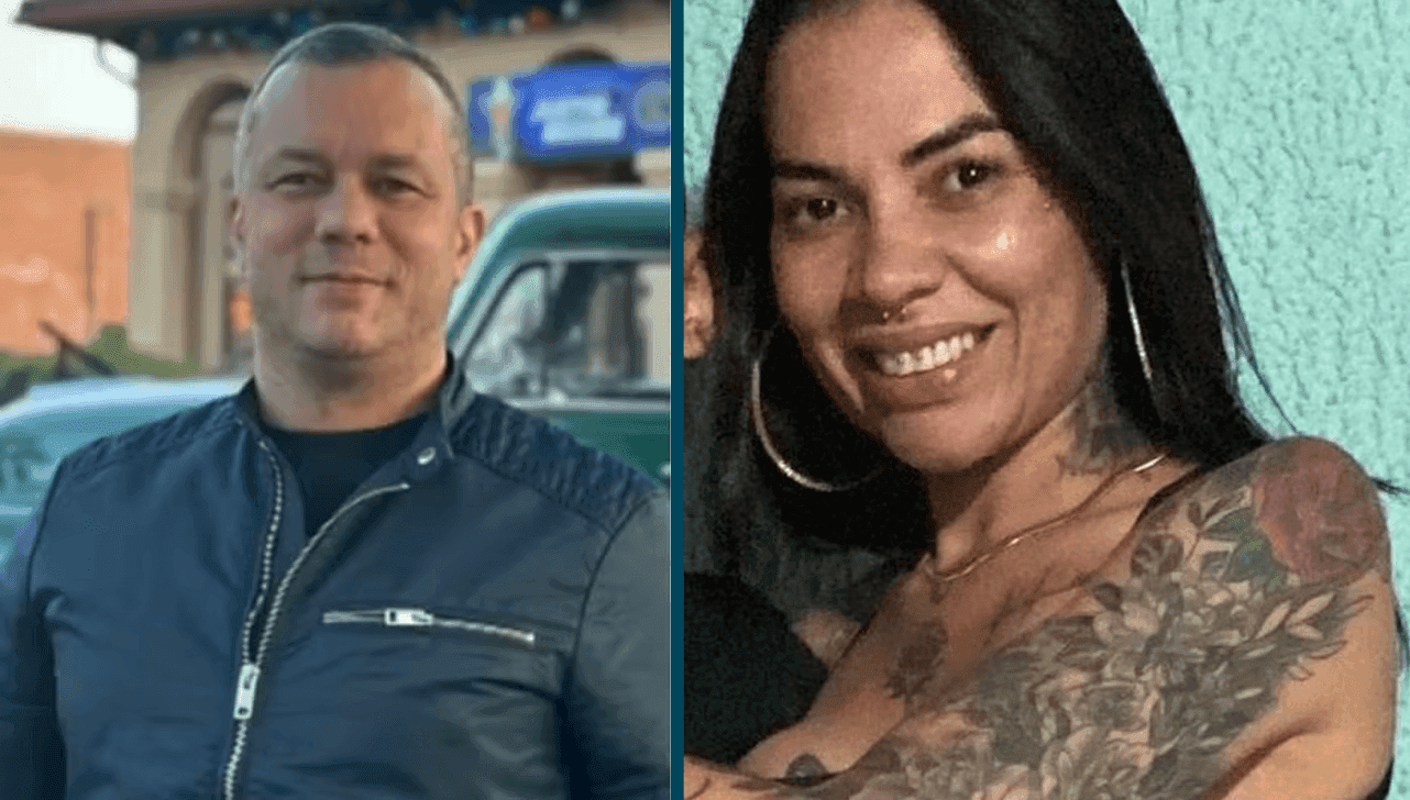 Hélio foi condenado (à esquerda) pelo feminicídio de Mônica (à direita)