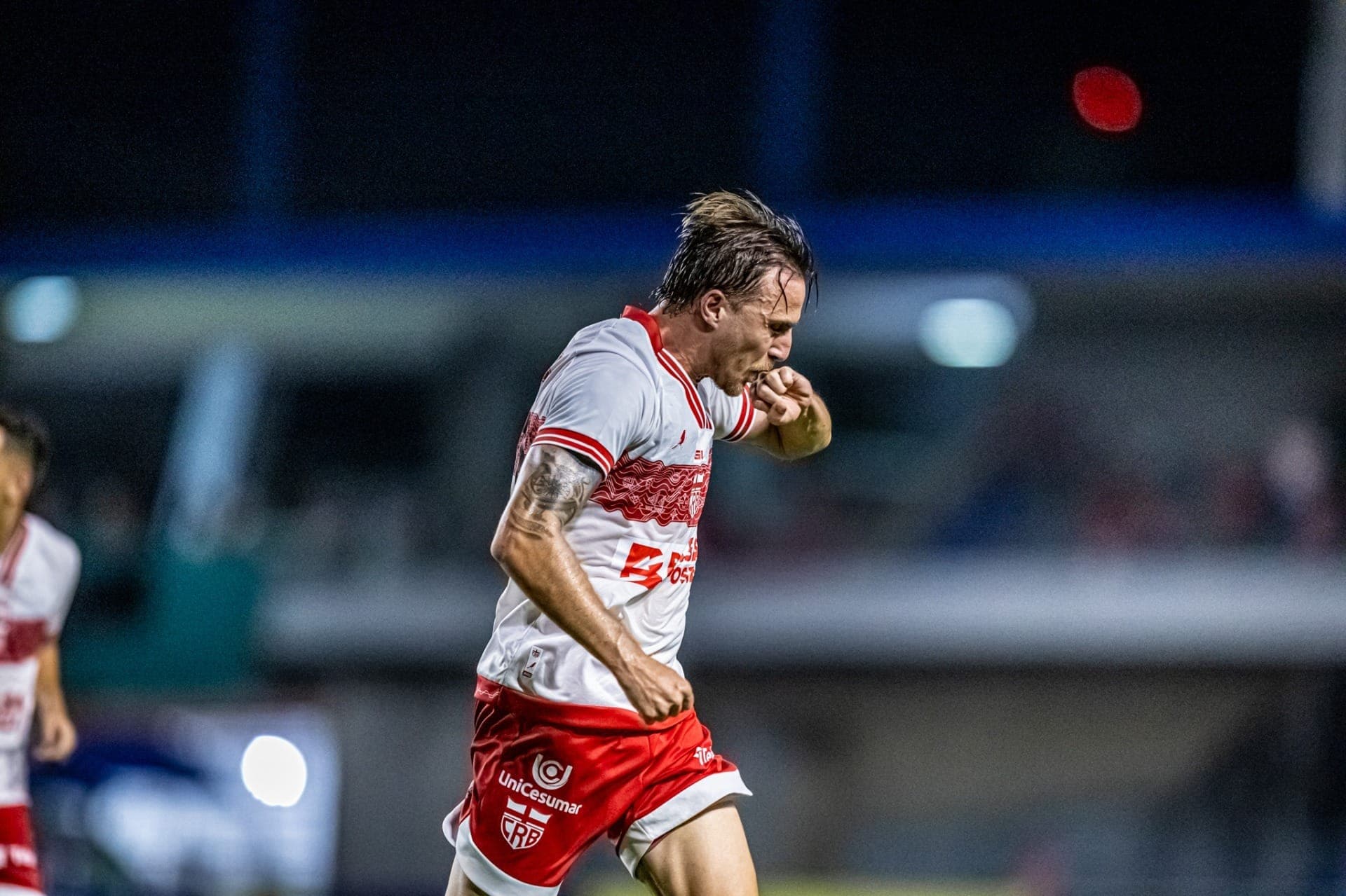 Comemoração de gol do CRB-AL na partida contra o Porto-BA pela Copa do Brasil