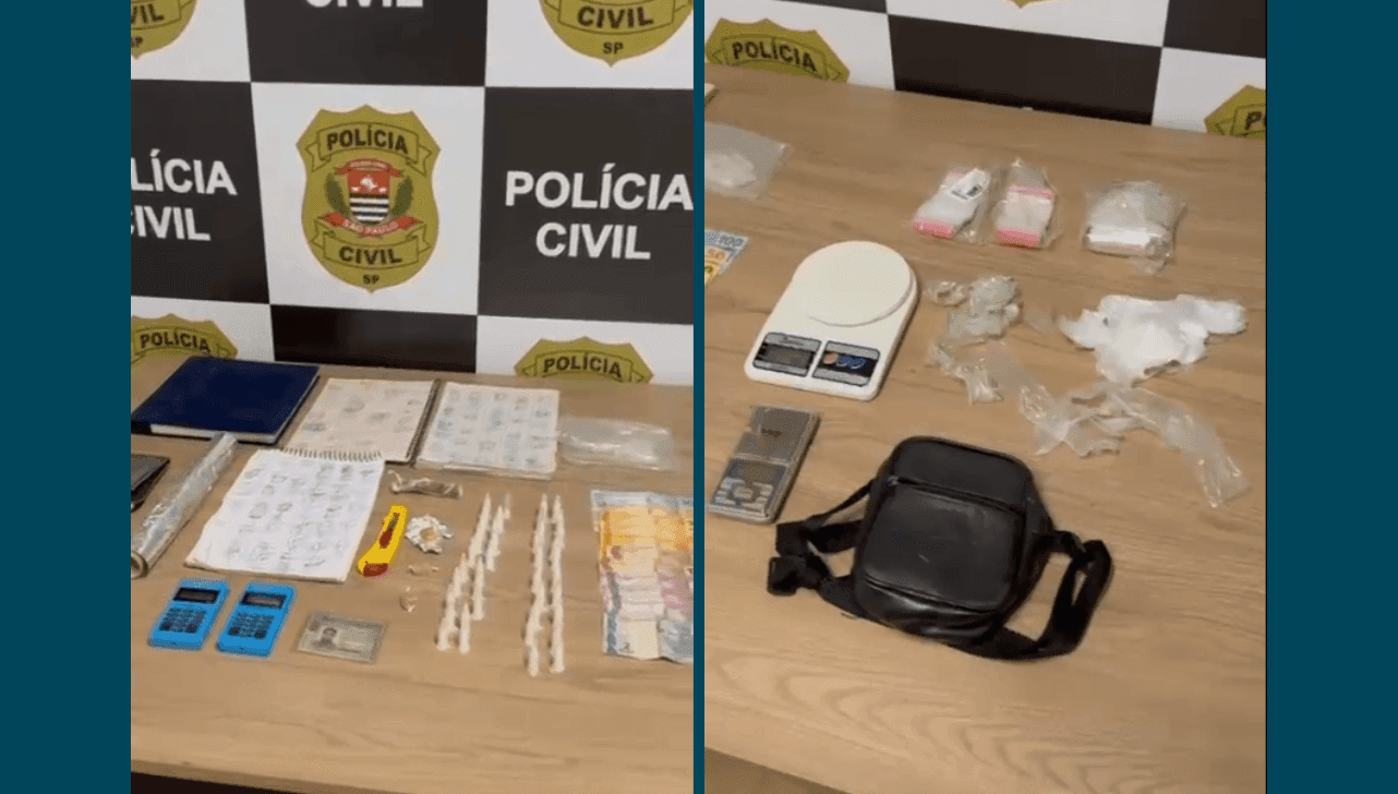 Mandado de busca resultou na apreensão de cocaína, crack e maconha