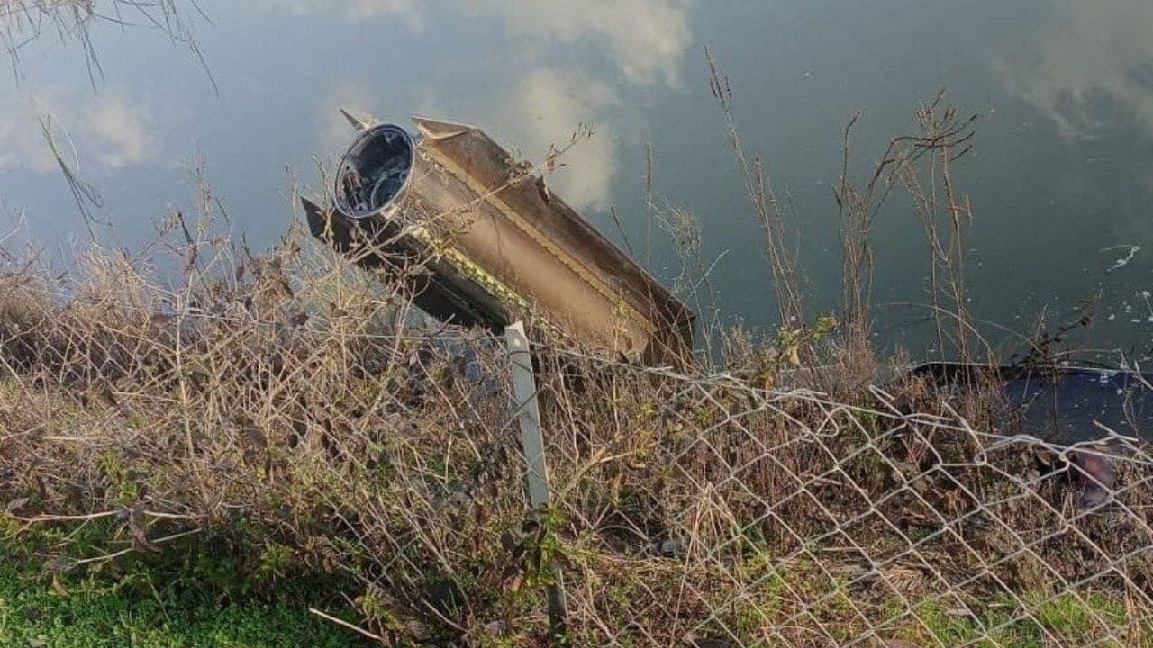 Fragmentos de míssil interceptado que caíram em Dortyol, na Turquia