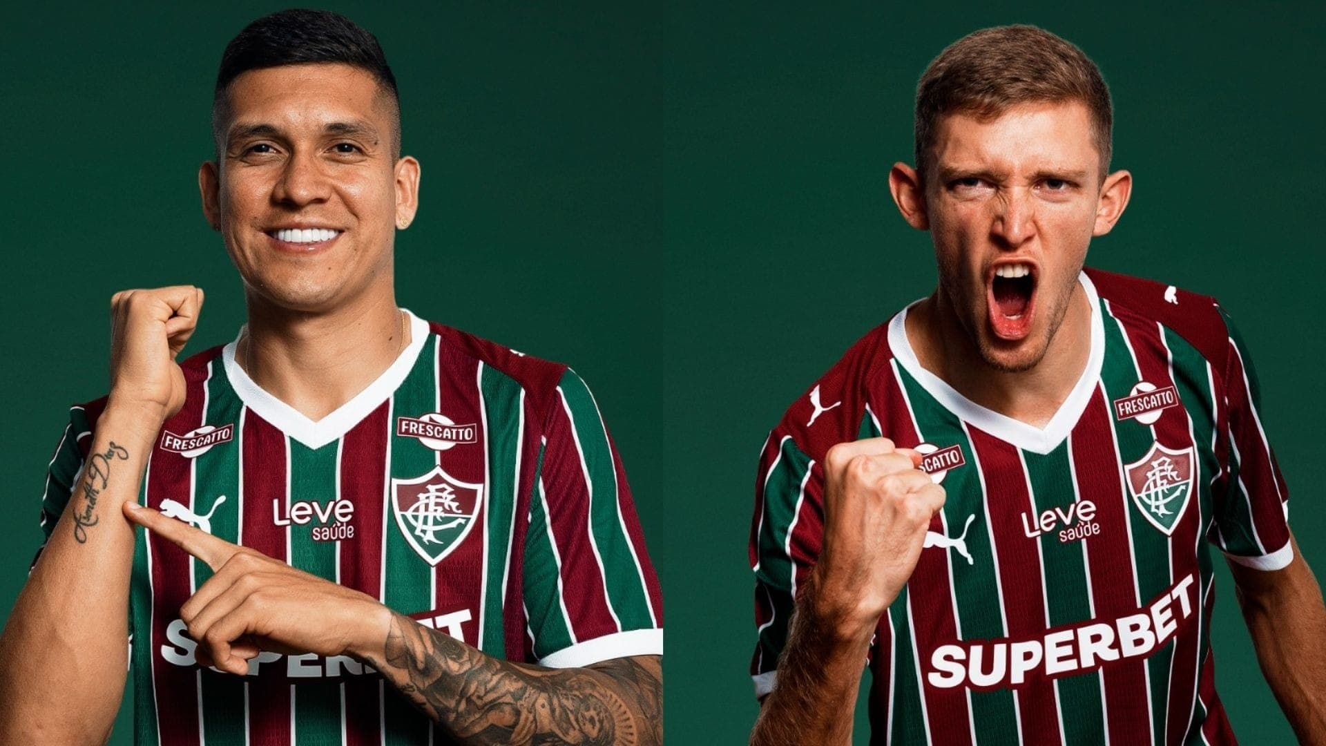 Jilian Millan e Rodrigo Castillo, novos reforços do Fluminense