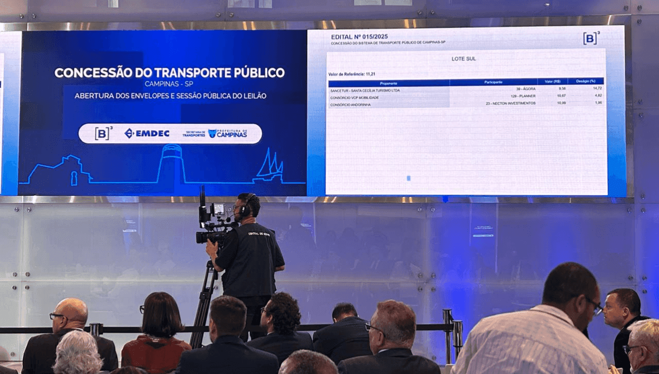 Lote Norte ficou sob a responsabilidade do Consórcio Grande Campinas e o Lote Sul será operado pela Sancetur - Santa Cecilia Turismo Ltda