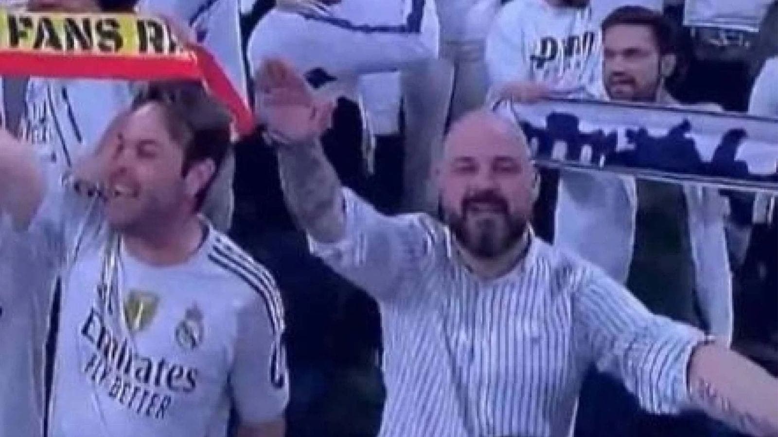 Torcedor do Real Madrid fez gesto racista na partida contra o Benfica