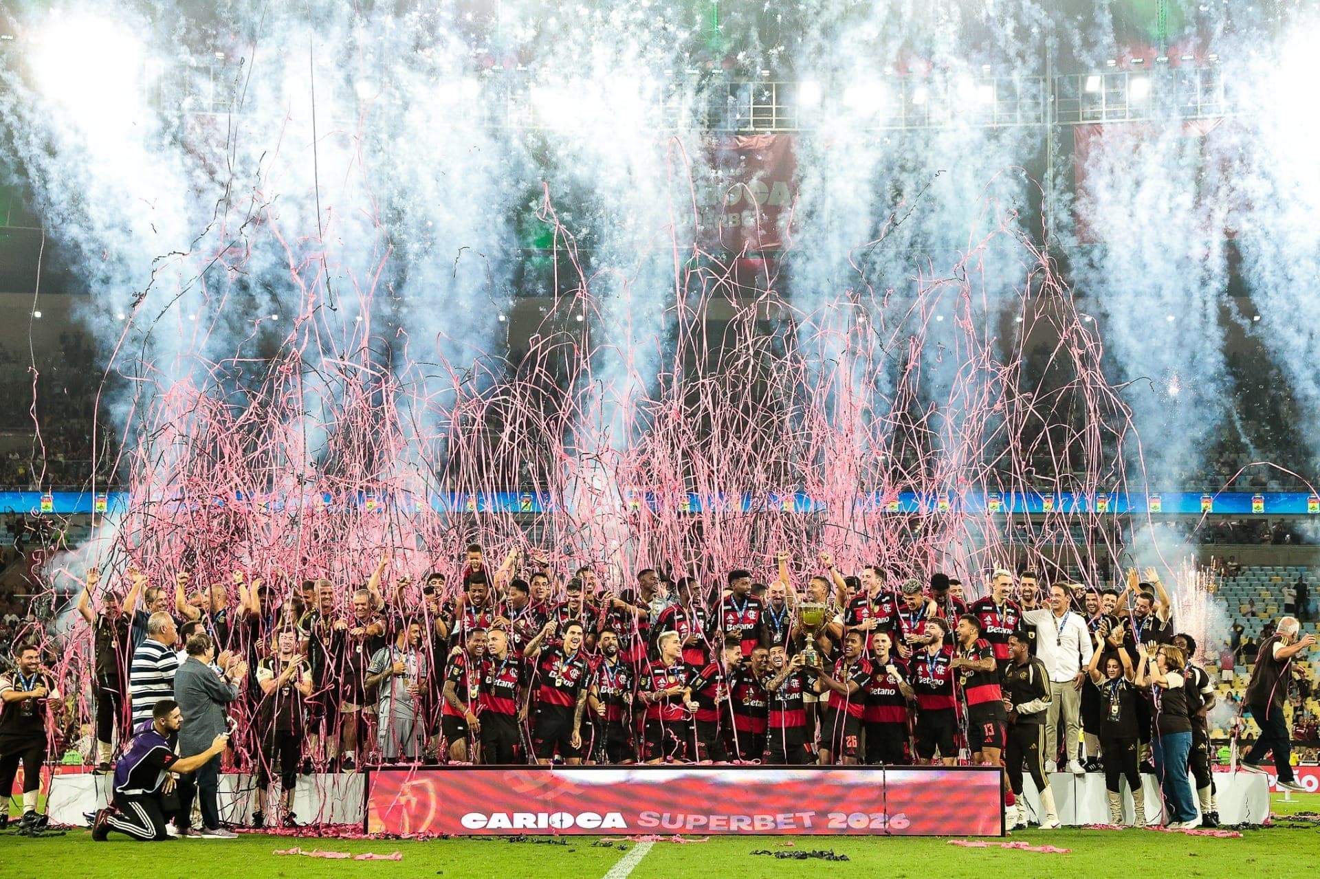 Flamengo se sagrou campeão carioca com vitória sobre o Fluminense