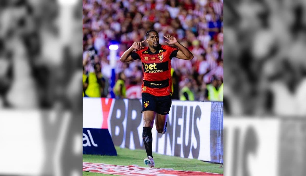 Yuri comemora gol pelo Sport
