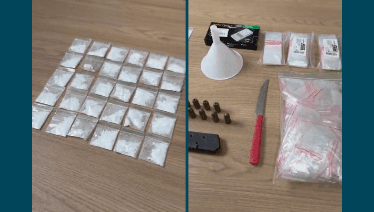 Além de porções de cocaína, ação da Dise apreendeu munições de uso restrito