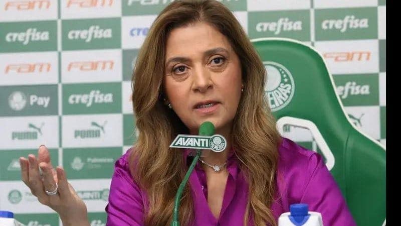 Leila Pereira, representante da Crefisa e atual presidente do Palmeiras