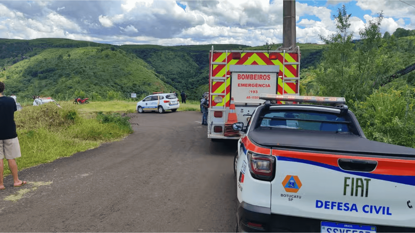 O acidente aconteceu na estrada municipal Pará-Piapara