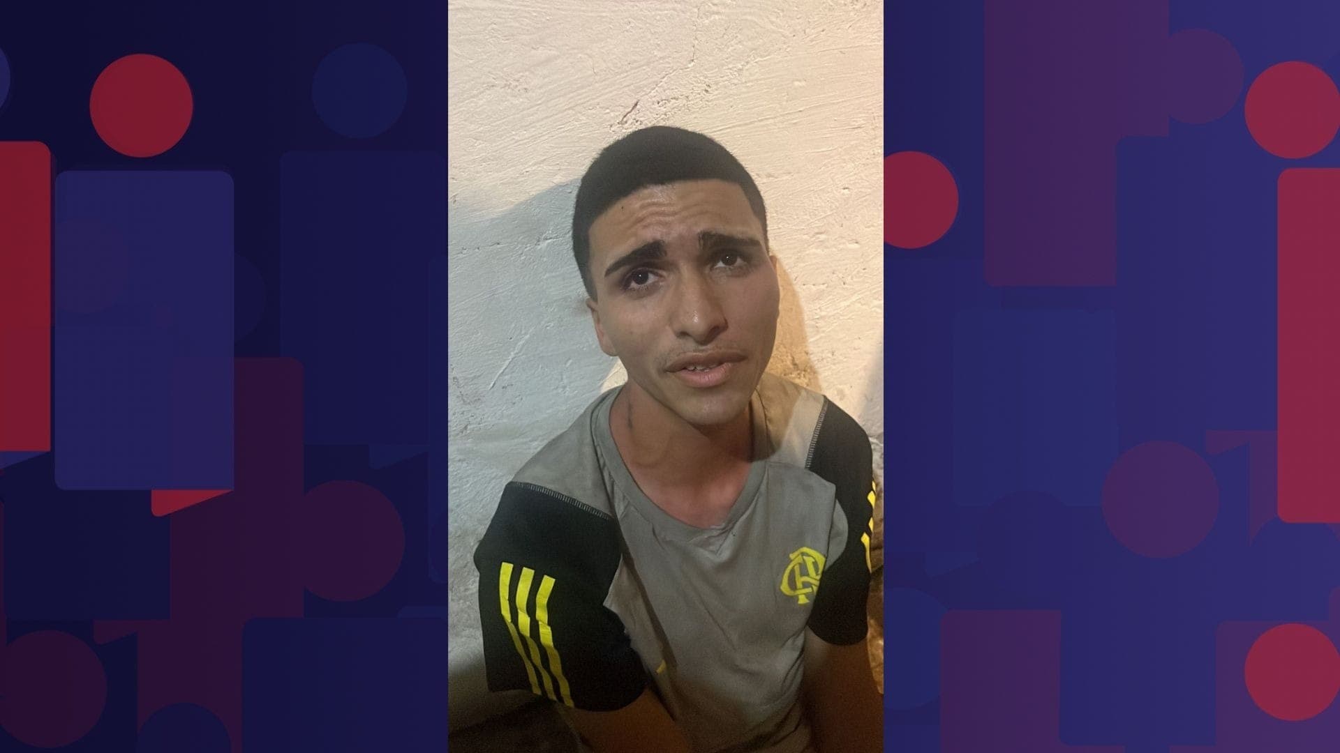 Vitor Lima de Oliveira Rodrigues em foto tirada pelo traficante Gardenal