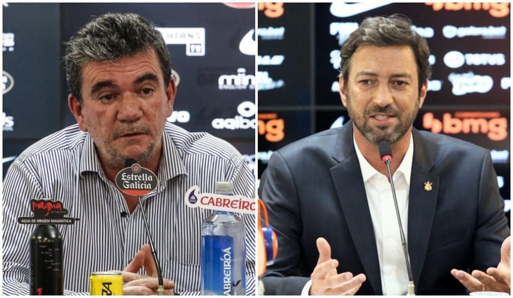 Andrés Sanchez e Duílio Monteiro Alves, ex-presidentes do Corinthians