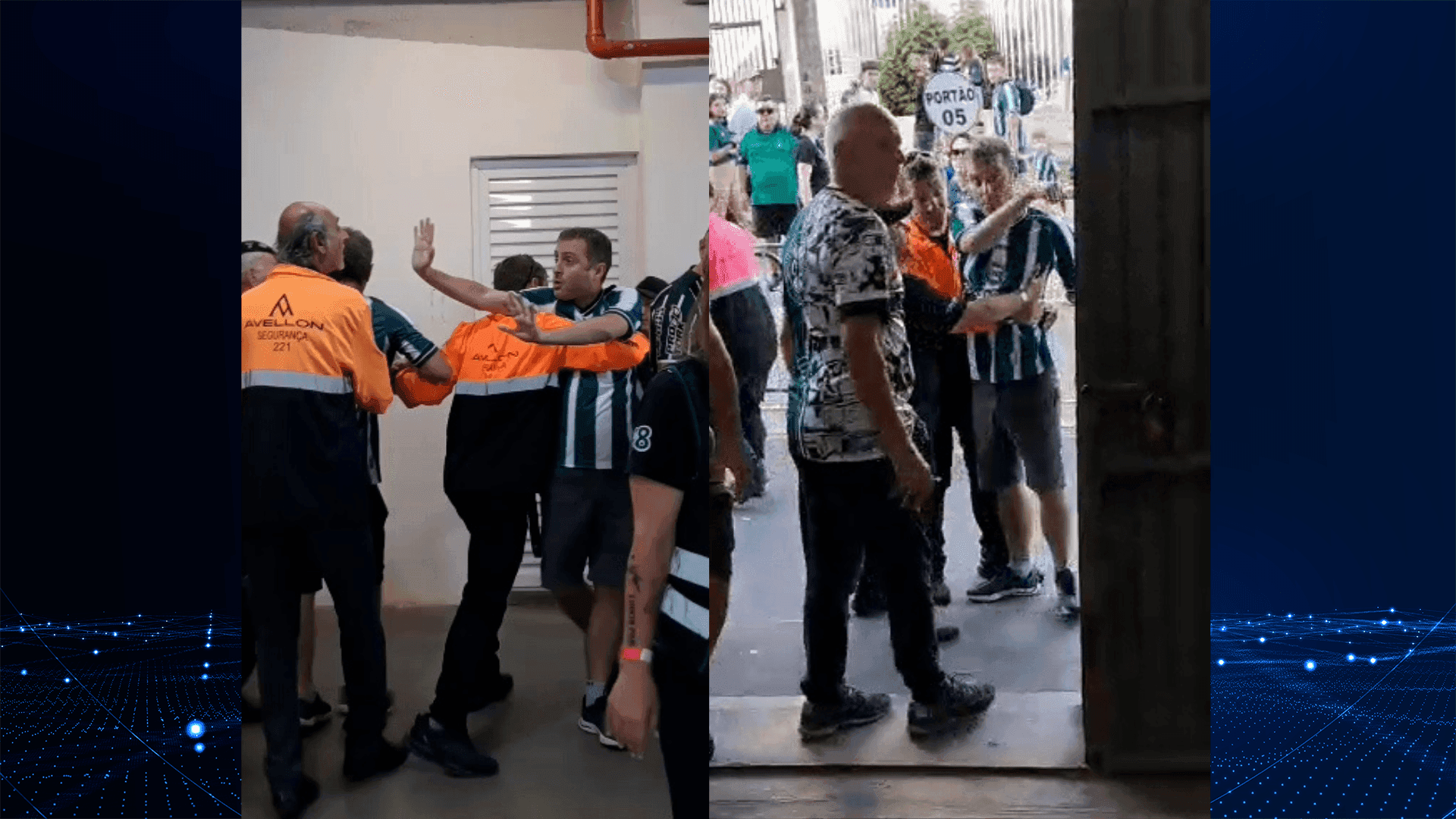 Irmãos gêmeos têm problemas para entrar no Couto Pereira