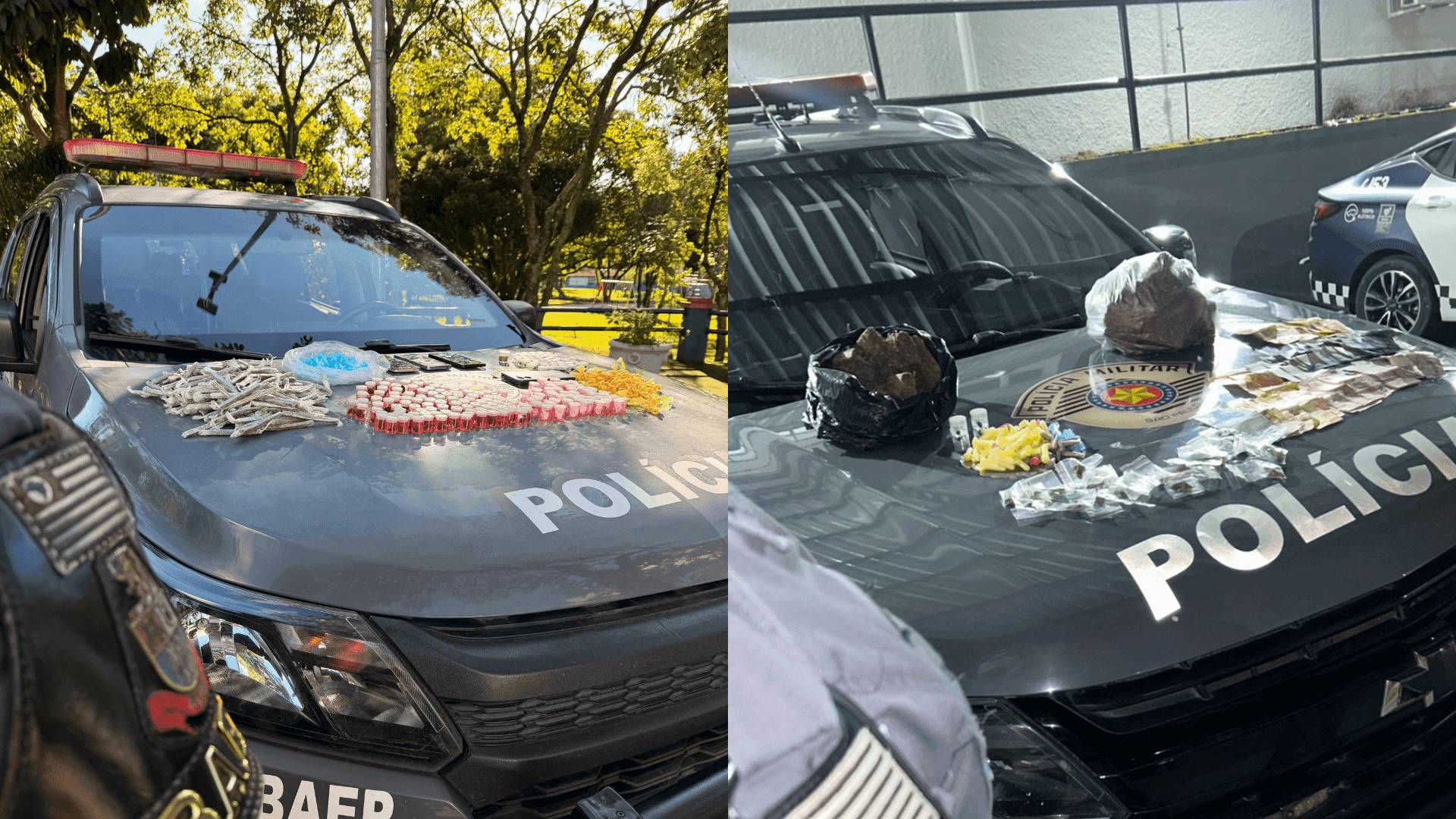 Traficantes são presos pelo BAEP em duas ocorrências em São José dos Campos