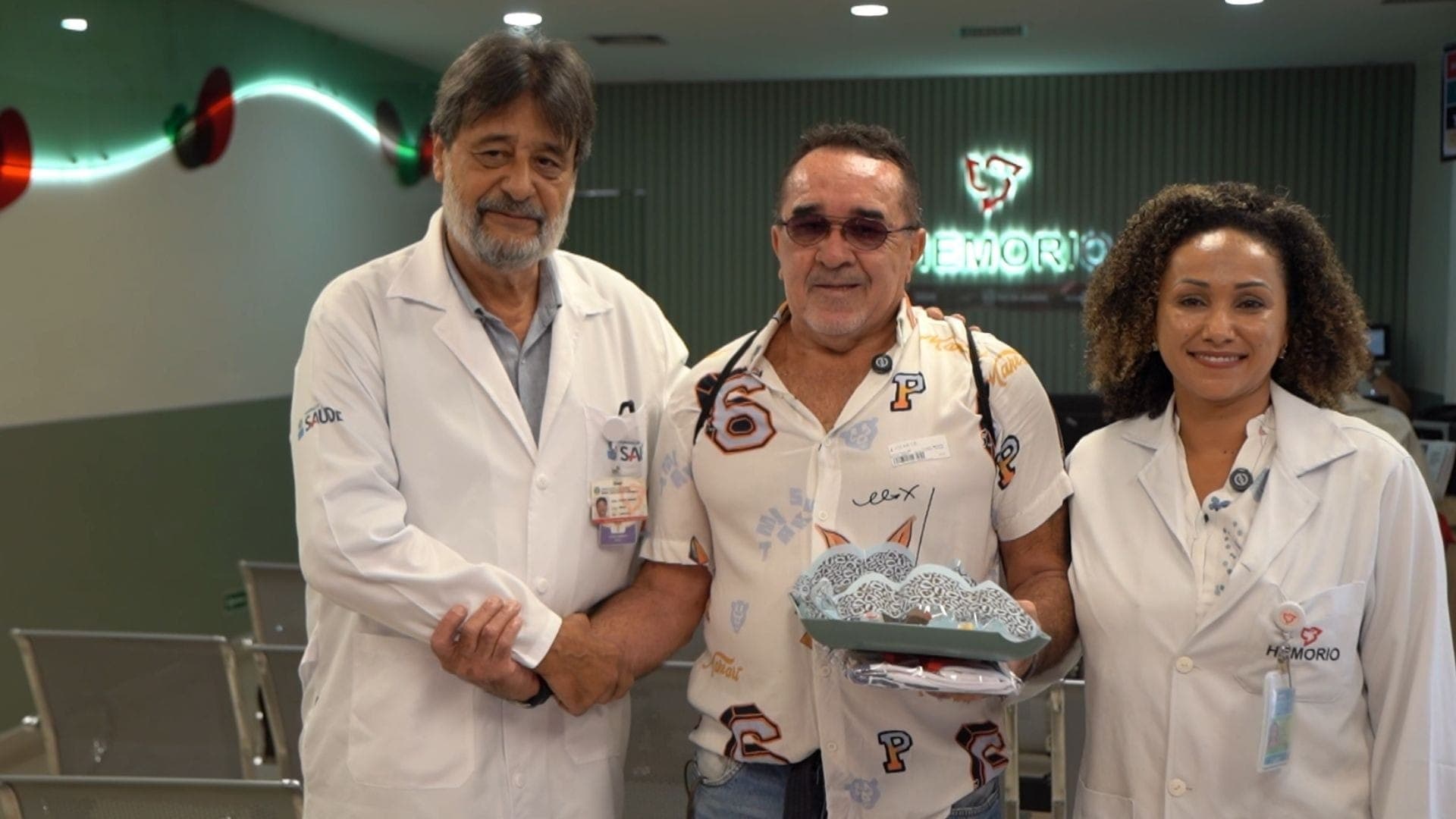 superdoador Ilton Borges da Silva se despediu das doações de sangue nesta segunda-feira
