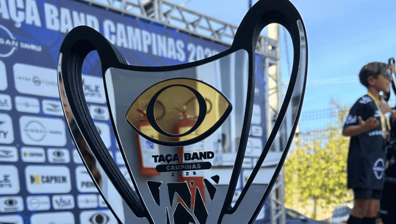 Troféu da Taça Band Campinas, competição que reúne jovens atletas em jogos na região de Campinas.
