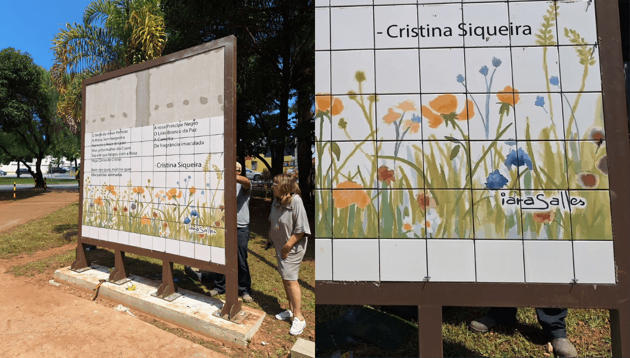 Mural integra projeto que leva poesia ao espaço urbano