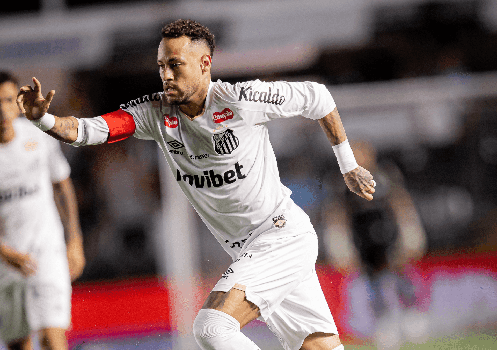 Neymar no jogo contra o Inter