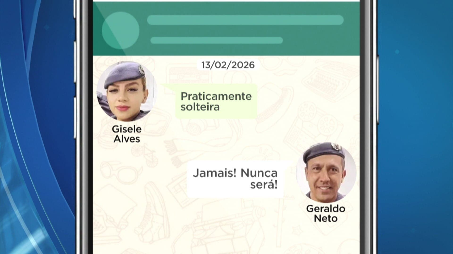 "Nunca será solteira", disse coronel dias antes da morte da esposa PM