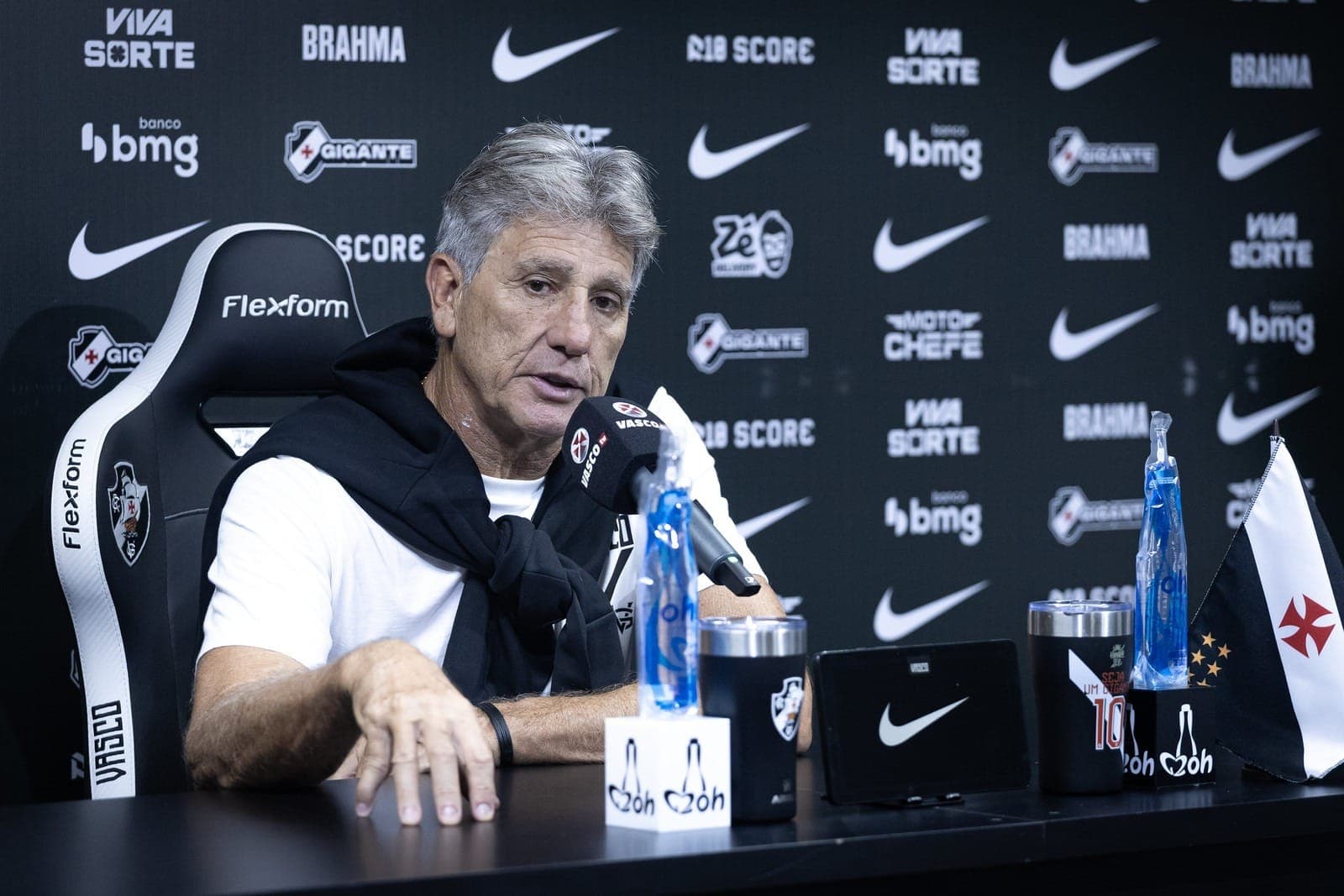 Renato Gaúcho, técnico do Vasco, após vitória do cruz-maltino sobre o Fluminense