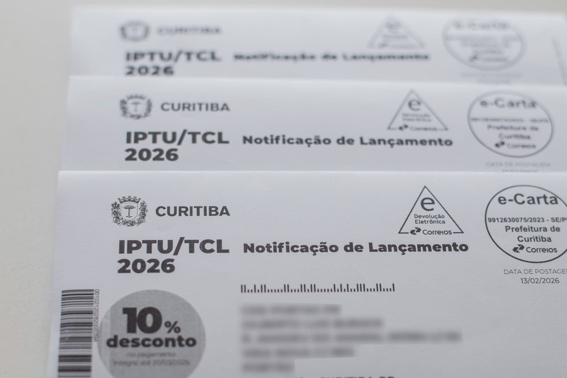 IPTU 2026 vence na sexta-feira e pagamento à vista tem desconto de 10%