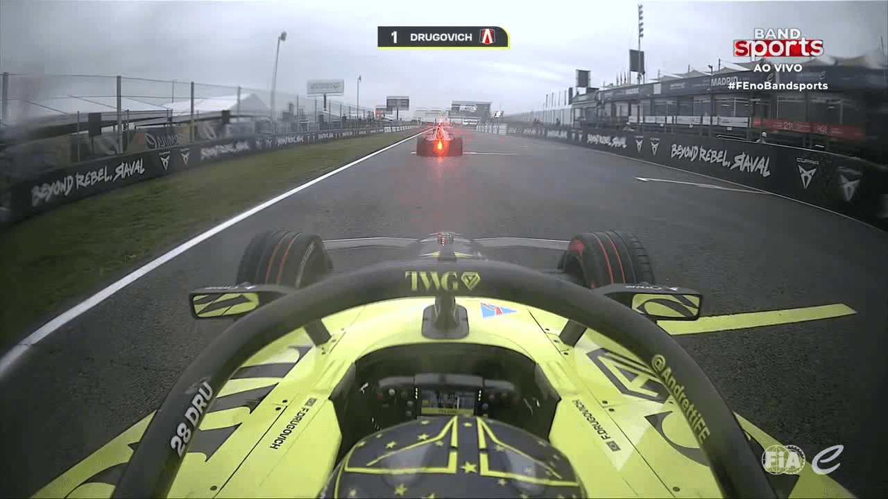 Felipe Drugovich anotou o melhor tempo no treino livre 2 do E-prix de Madrid
