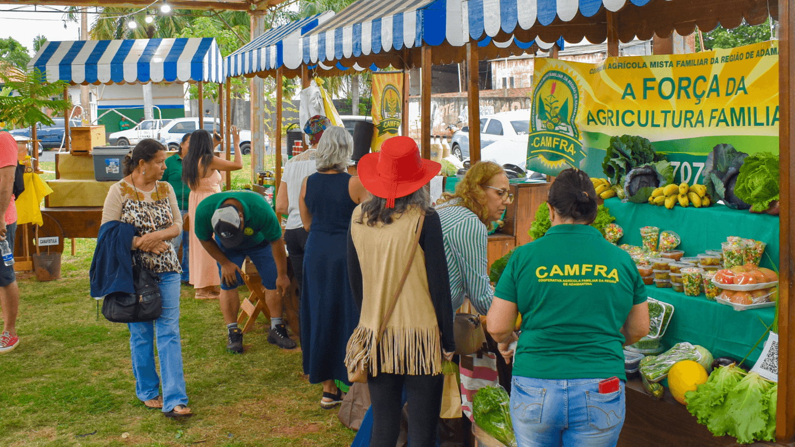 O evento acontece durante a tarde no Parque dos Pioneiros