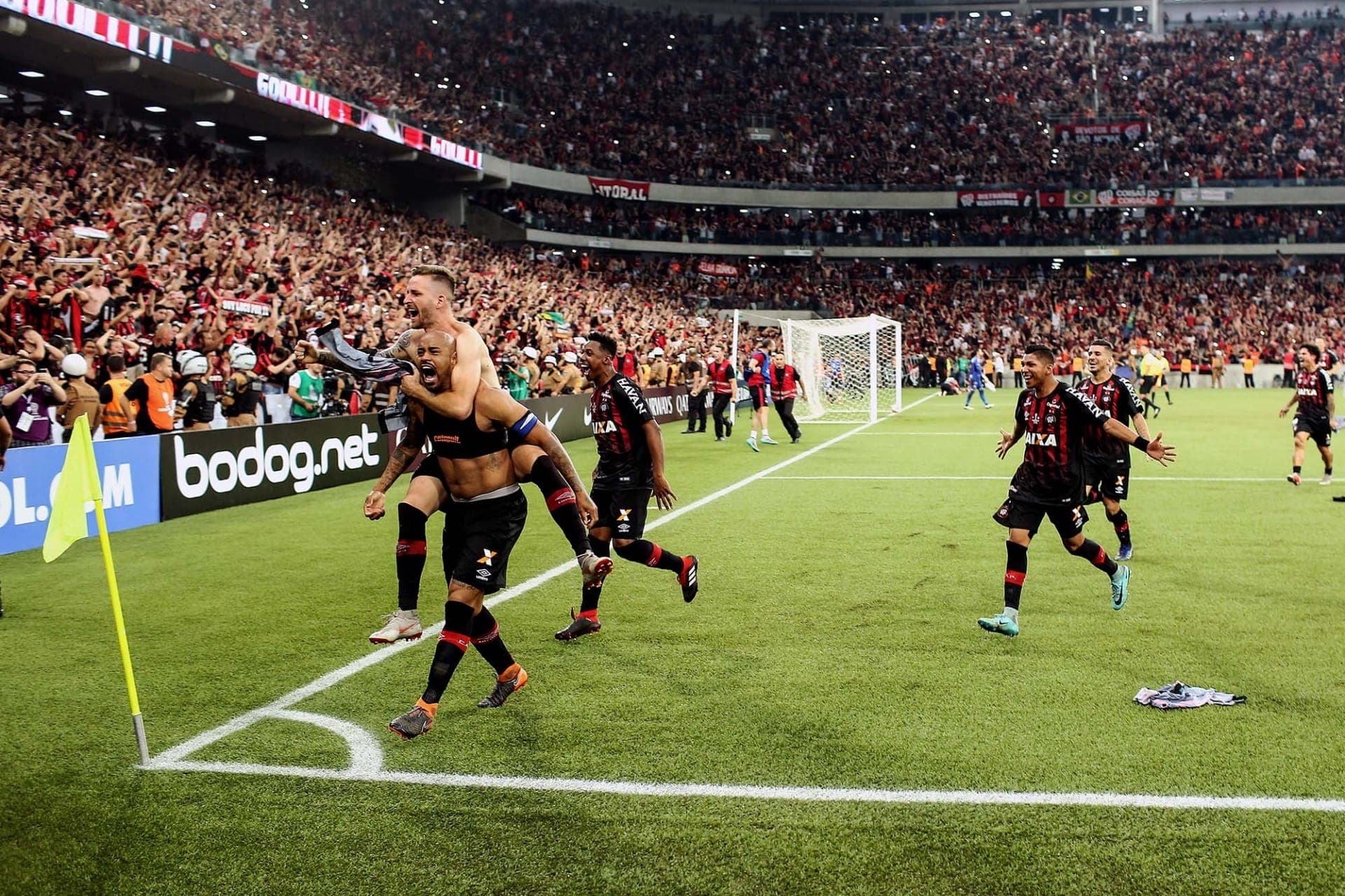 Athletico foi campeão da Sul-americana em 2018 na Arena da Baixada