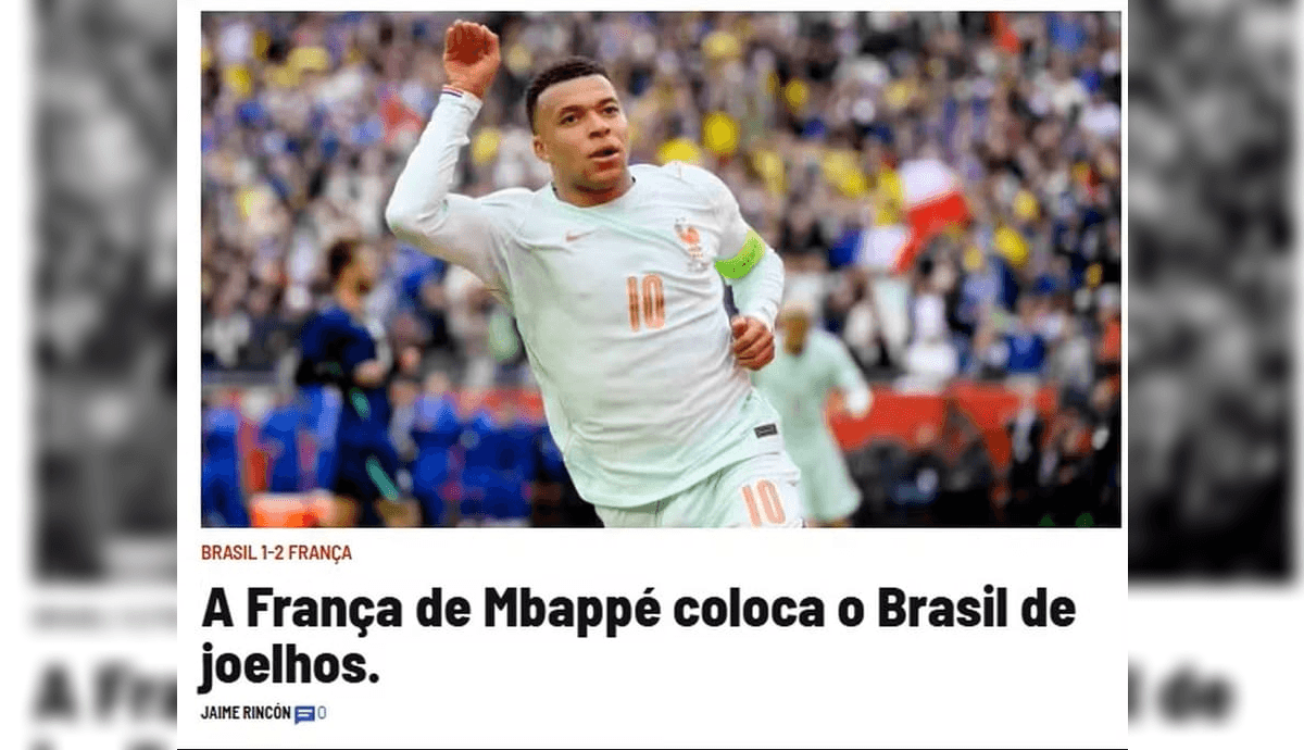 Capa do Marca sobre o jogo do Brasil