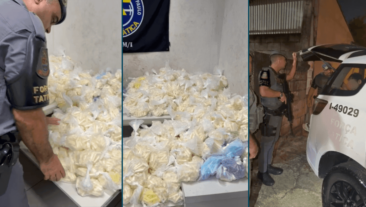 Durante a ação, foram apreendidos cerca de 50 kg de drogas