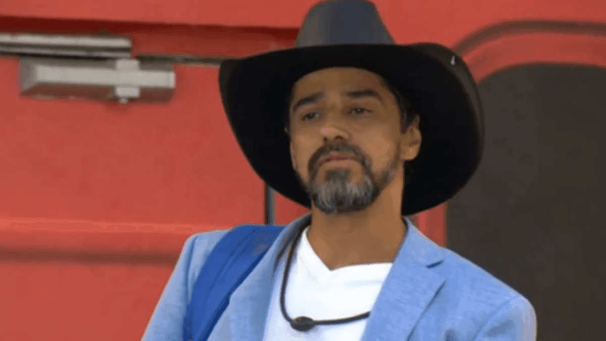 Eliminado, Cowboy faz discurso antes de sair da casa