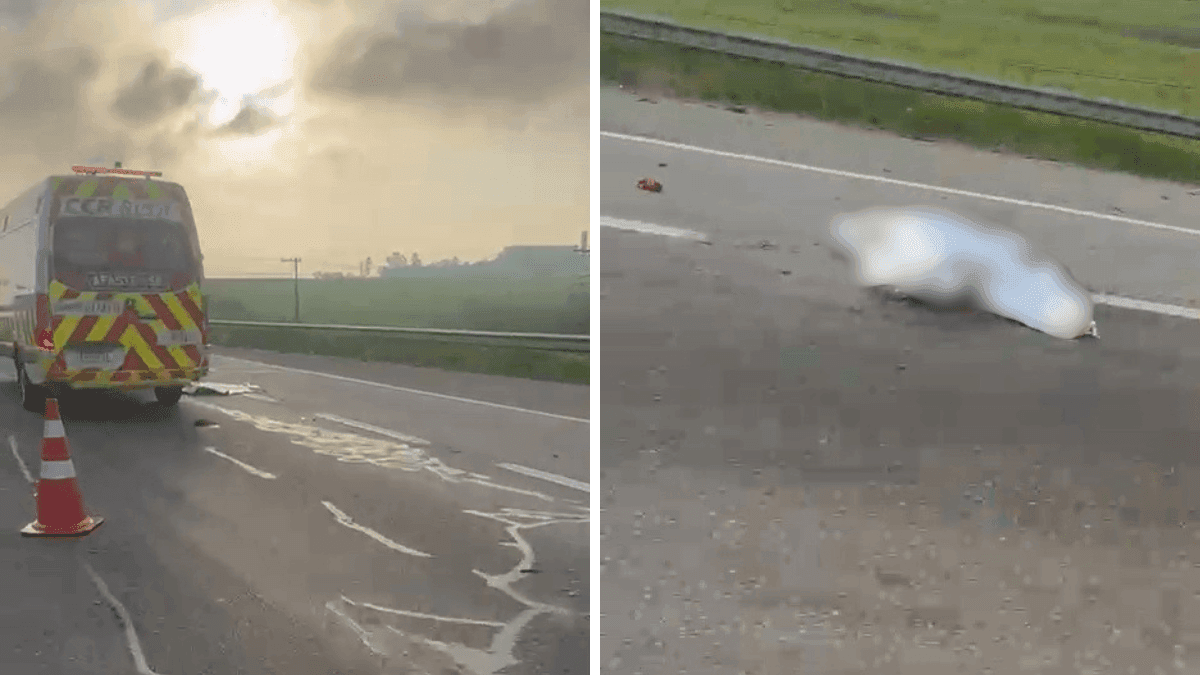 Duas pessoas morrem após cair de moto e serem atropeladas na Dutra, em SJC