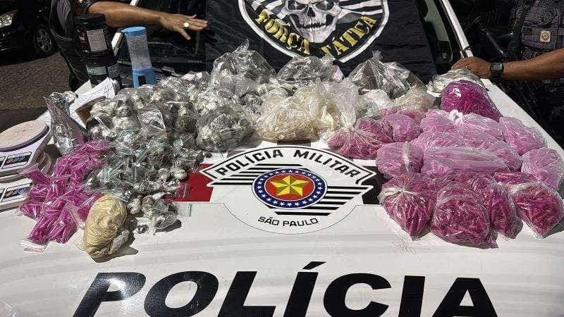 Polícia realiza apreensão de drogas em Guaratinguetá
