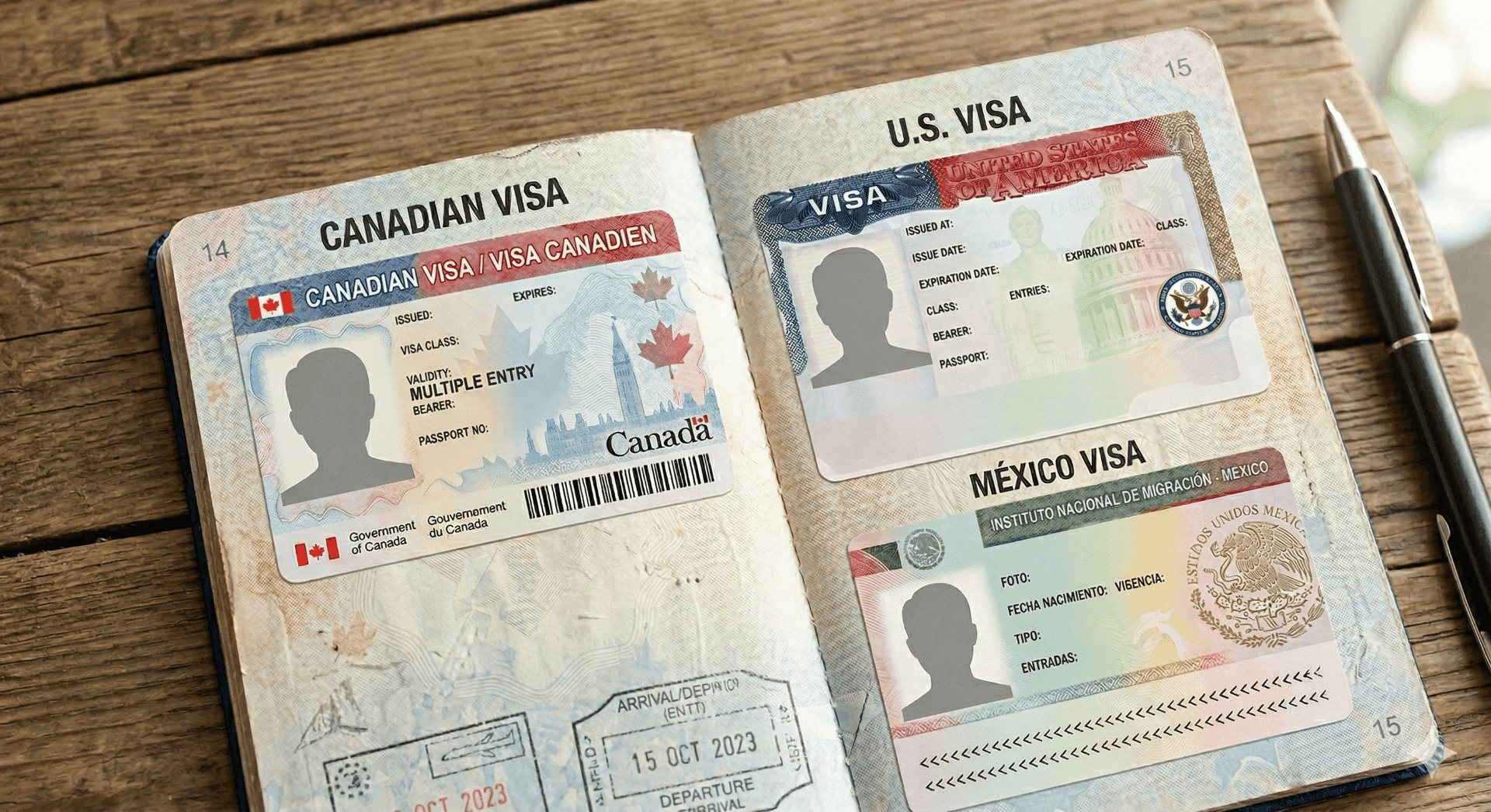 Visto para países da América do Norte