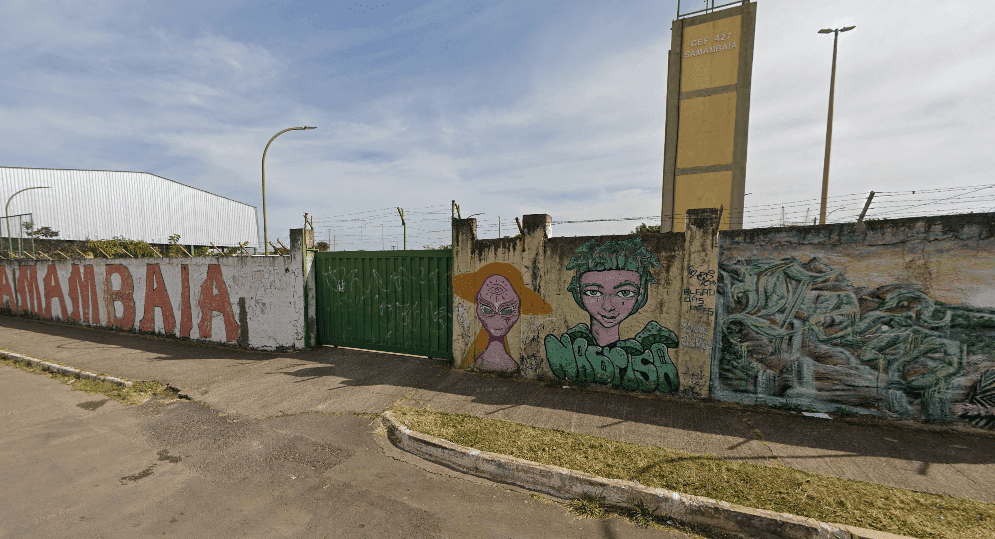 Confusão aconteceu em frente ao CEF 427 Samambaia