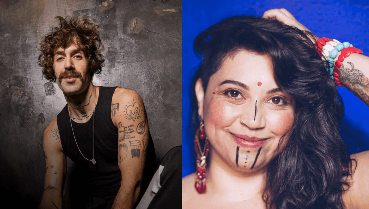 Sebastián Piracés e Sebastián Piracés cantam na festa