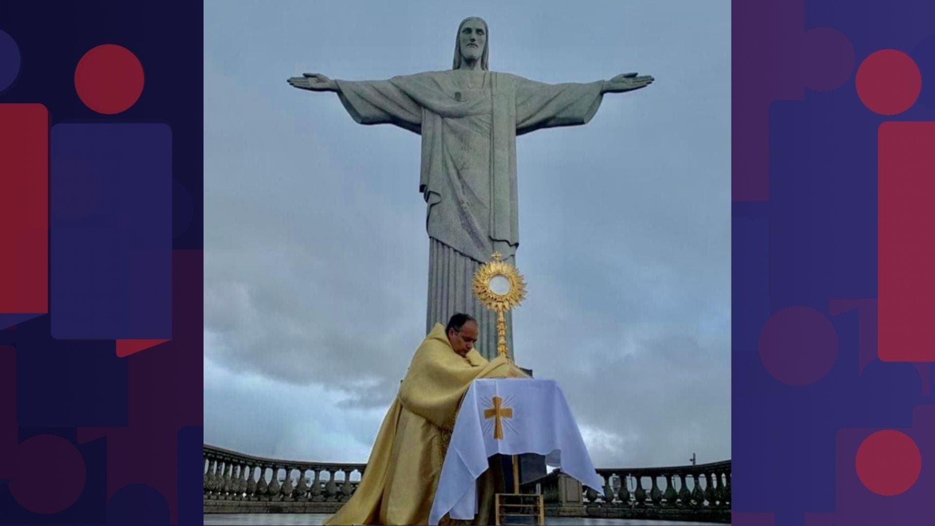 O Cristo Redentor recebe diversas celebrações pela Semana Santa até o dia 5 de abril