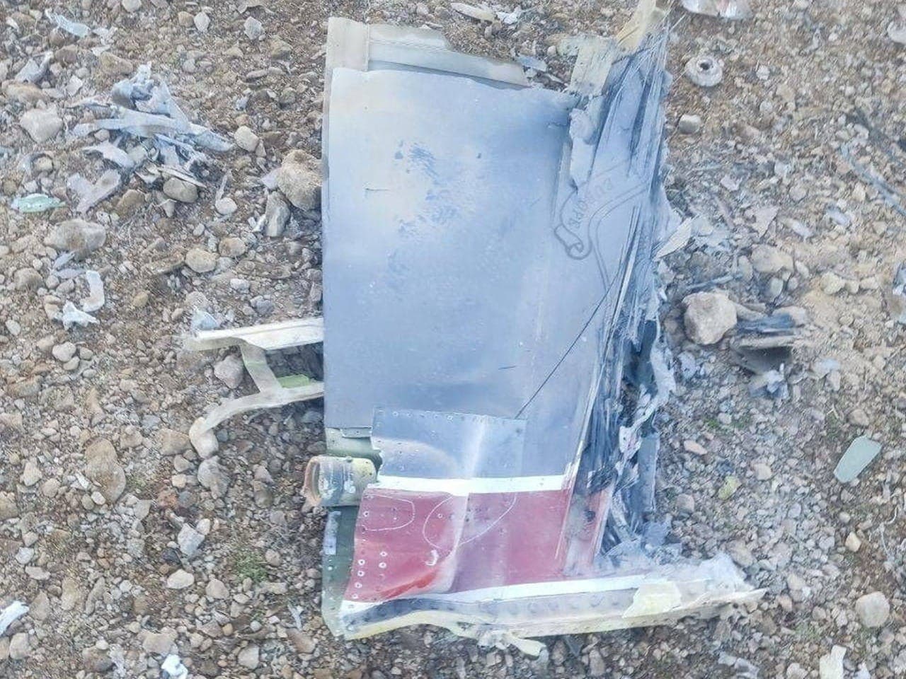 Fragmento de caça dos EUA, segundo a mídia iraniana