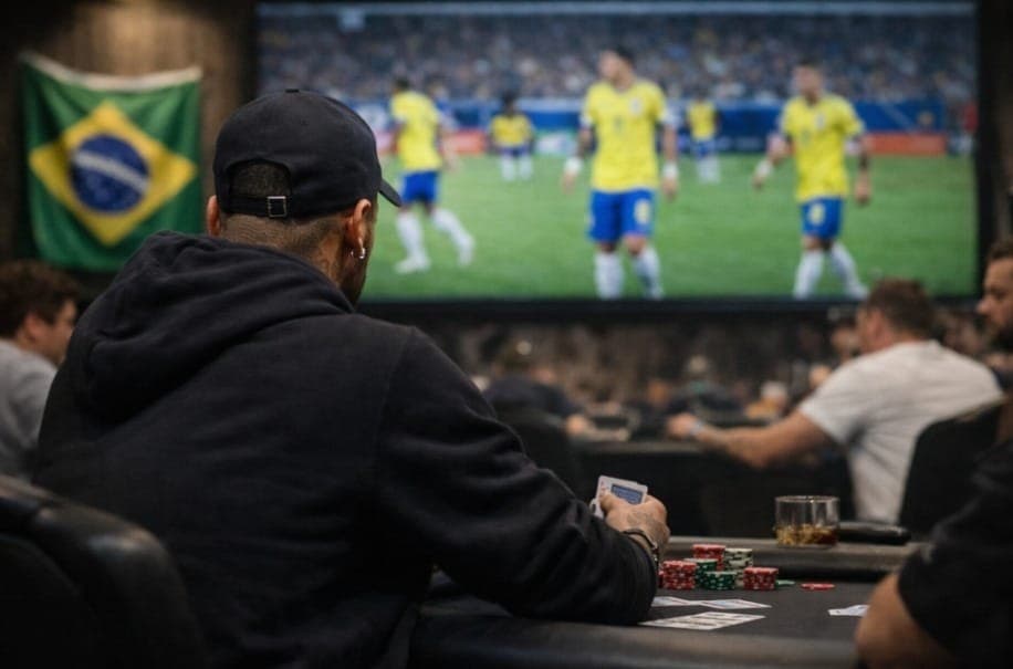 Neymar recorre ao poker após ficar fora da convocação da Seleção Brasileira