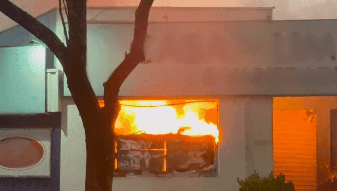 Polícia Militar e a Defesa Civil estiveram no local