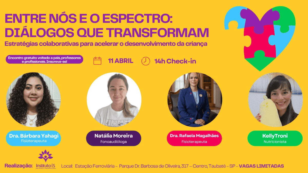 Instituto IS realiza evento gratuito voltado para desenvolvimento infantil
