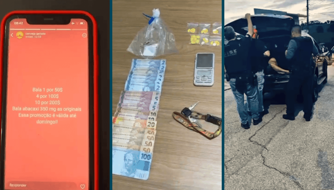 Operação apreendeu drogas, dinheiro, celulares e um veículo