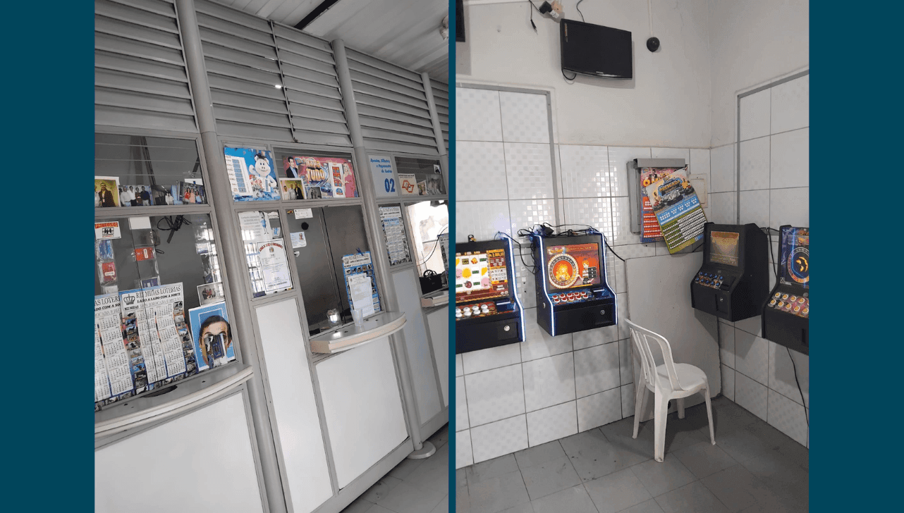 Além de máquinas, foram apreendidos dinheiro, cartelas e celulares durante a ação